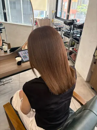 セミロング 🧸艶ブリーチ/深み カラー🌺Noa🌺のヘアスタイル