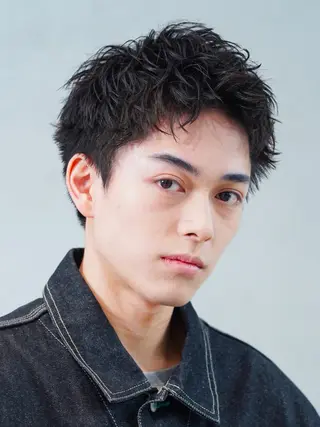 ショート パーマ メンズ fifth天神メンズ パーマ職人/山口皓大のヘアスタイル