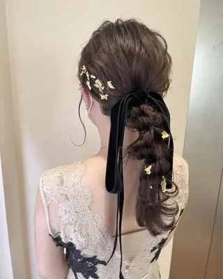 ロング ヘアアレンジ サソウ ユリエ🥥のヘアスタイル