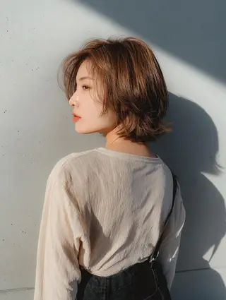 ショート カラー ブリーチお任せ🫧 tokute高円寺のヘアスタイル