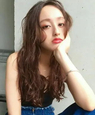 ロング カラー サイエンスアクア/艶 髪/レイヤー/清水のヘアスタイル