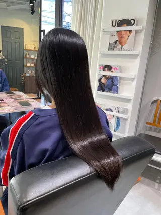 ロング SALOWIN渋谷caldo店B1所属・岐津公太 メンズ縮毛矯正のプロのヘアスタイル