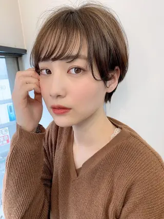 ショート 縮毛矯正/ショート/ レイヤー/畑中正敏のヘアスタイル