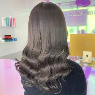 ロング カラー パーマ ヘアアレンジ メンズ 🤍透明感カラー🤍 ブリーチ🤍AINEのヘアスタイル