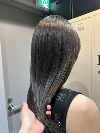 ロング カラー 縮毛矯正+モテカラー 🎀✨MIHOのヘアスタイル