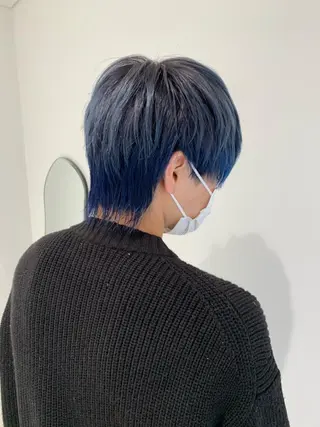 ショート カラー メンズ 🐺青木光太朗 ウルフ/レイヤー🐺のヘアスタイル