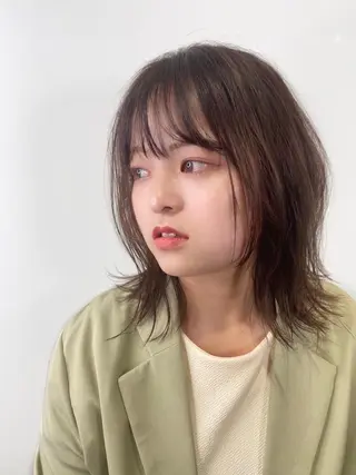 ミディアム カラー 髪質改善 ブリーチ fiti横須賀中央のヘアスタイル