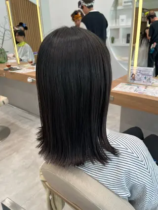 セミロング 木野田 萌のヘアスタイル