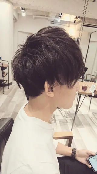 カラー パーマ メンズ ACROあべの店所属・艶カラー/インナー /グラデ/大西小百合のヘアスタイル