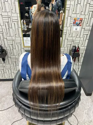 ロング 北村 理奈のヘアスタイル