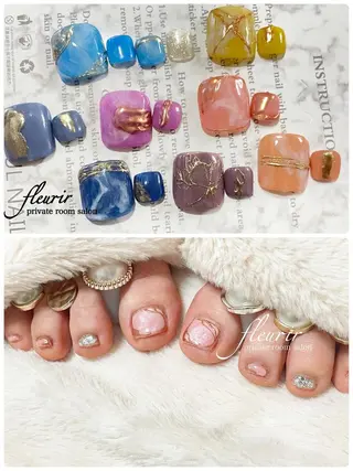 ネイル フルリール 【プライベートサロンのネイルデザイン