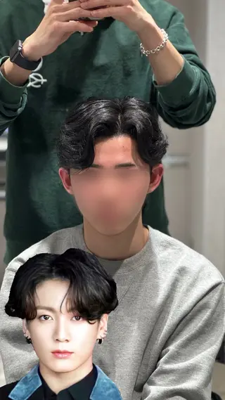 パーマ メンズ 曲がる縮毛/カルマパ ーマ/池袋/横村大全のヘアスタイル