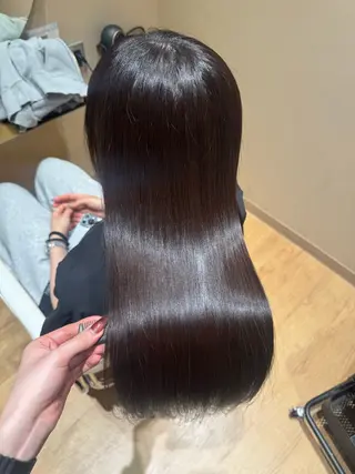 ロング 黒島優香🦋 /縮毛矯正/髪質改善のヘアスタイル