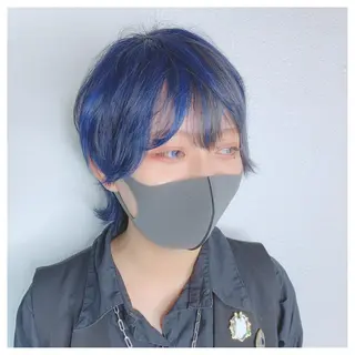 ショート カラー 似合わせ/ブリーチ カラー.岡田友仁のヘアスタイル