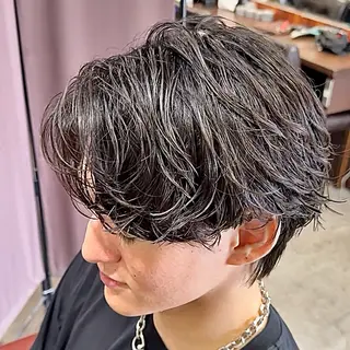 パーマ メンズ メンズカット/パーマ /ハイライト/RYUのヘアスタイル