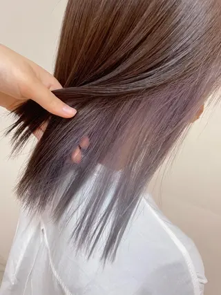 セミロング カラー ヘアアレンジ 【Sweep】おじま のぞみのヘアスタイル