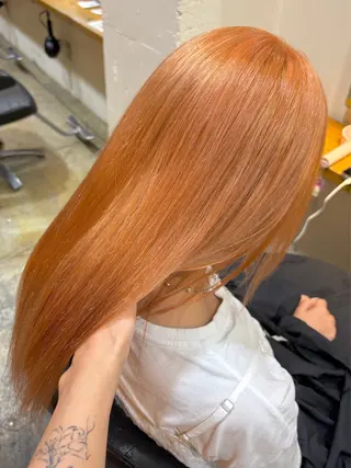 ロング カラー RIN/韓国ヘア レイヤーカットのヘアスタイル