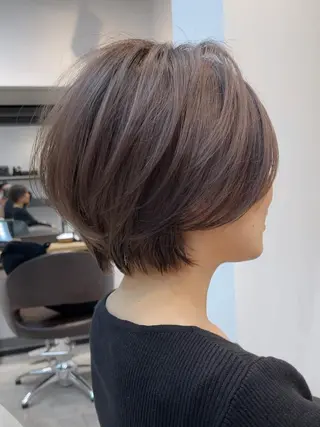 ショート neaf六本木所属・韓国風レイヤー ショート/犬塚 優介のヘアスタイル