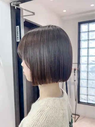 ミディアム Lond azur所属・🇰🇷韓国レイヤー 韓国風ボブのヘアスタイル