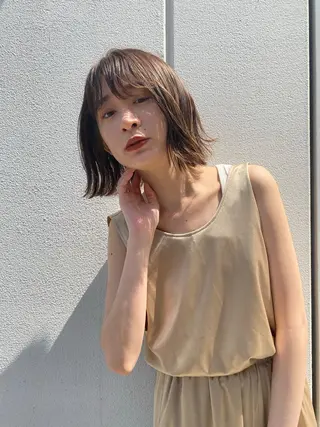 ミディアム カラー 🥃まろやかカラー/ ボブ🥃yujiroのヘアスタイル