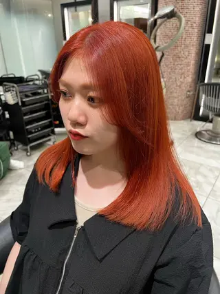 ミディアム カラー ハイトーンカラー 中村優成のヘアスタイル