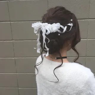 ロング ヘアアレンジ しのはら まどかのヘアスタイル