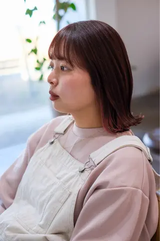 ミディアム カラー Strawberry所属・原田 志保のヘアスタイル