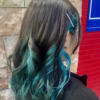 ミディアム ヘアアレンジ ブリーチ/ヘアセット 【𝙍𝙞𝙣𝙤】のヘアスタイル