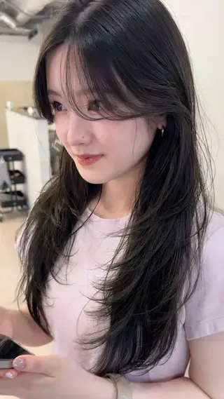 ロング 田中 叶太のヘアスタイル