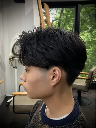 ショート メンズ 柄﨑 比呂/ancielのヘアスタイル