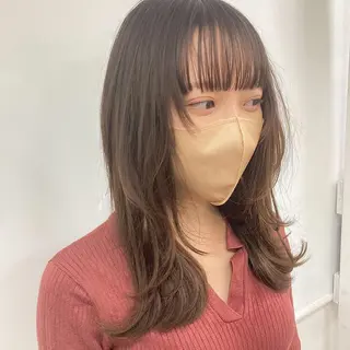 ミディアム ウルフレイヤー エクステ/kokiのヘアスタイル