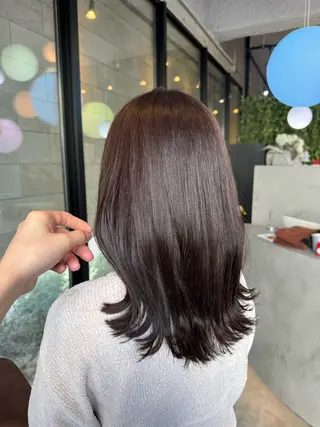 ロング カラー 山本 望華のヘアスタイル