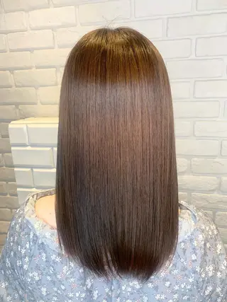 ロング パーマ ヘアアレンジ 髪質改善/縮毛矯正 艶カラー/珠聡のヘアスタイル