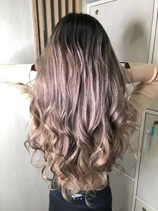 ロング カラー ハイトーン/韓国風 🤍Nacchi🐈のマツエク・マツパデザイン