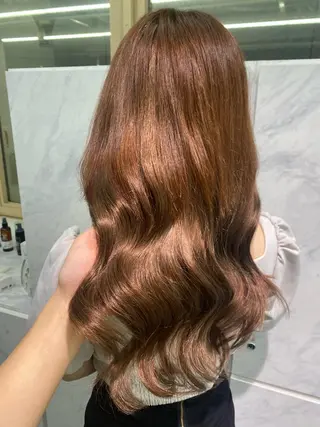 ロング ヘアアレンジ プルエクステ/カラー ⭐️KIR̋Aのヘアスタイル