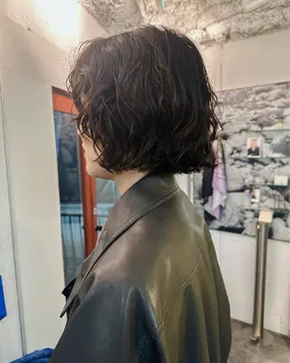 ショート パーマ レイヤー/パーマ /ウルフ/nabeのヘアスタイル