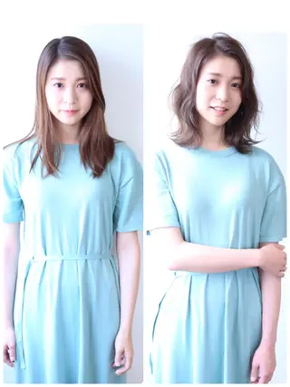 ミディアム カラー Elsa所属・松本 俊樹のヘアスタイル