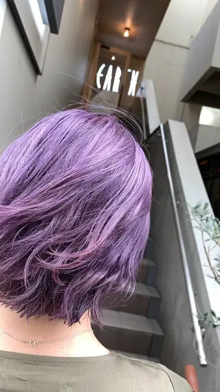 ショート カラー 🌿earth亀有店 【緑髪のノブ】🌿のヘアスタイル