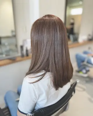 ロング カラー ⭐︎白髪のお悩み 解決します⭕️のヘアスタイル