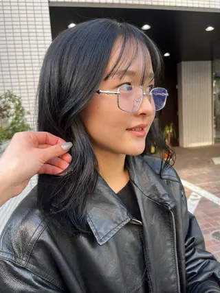 ミディアム カラー yoke所属・haruka kobayashiのヘアスタイル