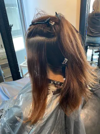 ミディアム カラー ✨髪質改善 縮毛矯正 艶髪 立川 コウキ✨のヘアスタイル