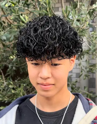 パーマ メンズ 年間2000名担当◎ パーマ職人/仲原佑樹のヘアスタイル