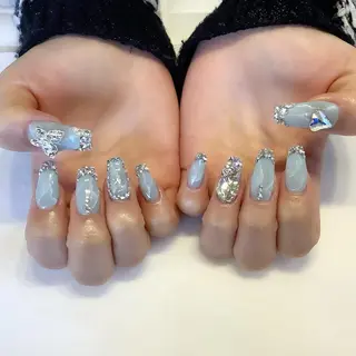 ネイル 💎🐰 saki. m 🐰💎のネイルデザイン