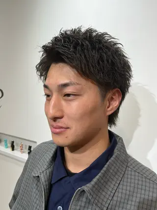 ショート メンズ 【店長】メンズ職人 短髪　ハイトーン🔥のヘアスタイル