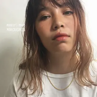 ロング カラー パーマ ヘアアレンジ ネイル マツエク・マツパ 💎耳ツボジュエリー ×銀座美容室💎のヘアスタイル