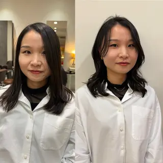 ミディアム 【骨格診断】佃 知南のヘアスタイル