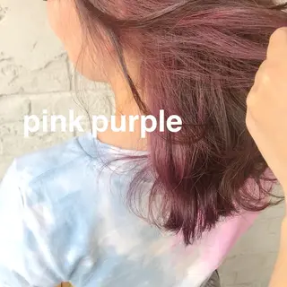 セミロング カラー オリーブ/アッシュ やわらか透明感カラーのヘアスタイル