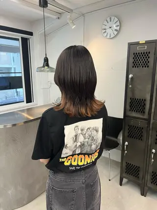 ミディアム INORI /フェイスレイヤーのヘアスタイル