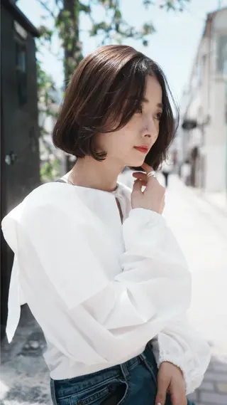 カラー KAZUKI新宿 カット　パーマのヘアスタイル