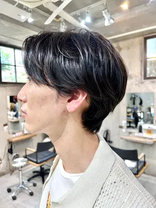 ショート パーマ メンズ メンズパーマ ジンのヘアスタイル